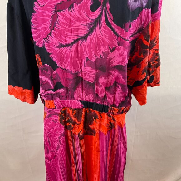 The Kit. Cobie Shirtdress Striped Iris Button Front Short Sleeve Pockets Maxi - Picture 12 of 14